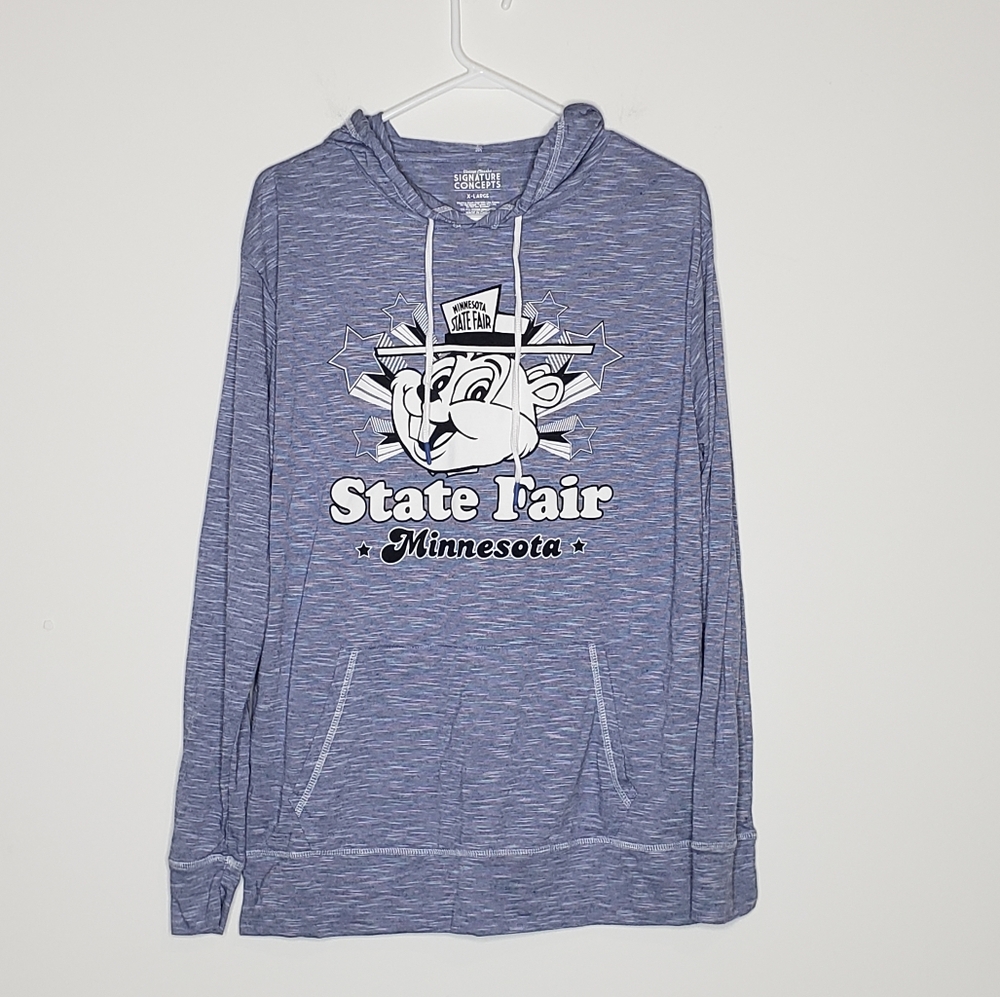Minnesota State Fair Striped Hoodie NWOT